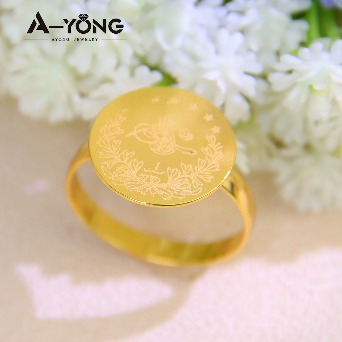 Ethnic Fashion Dubai - Anelli con monete turche Placcato oro