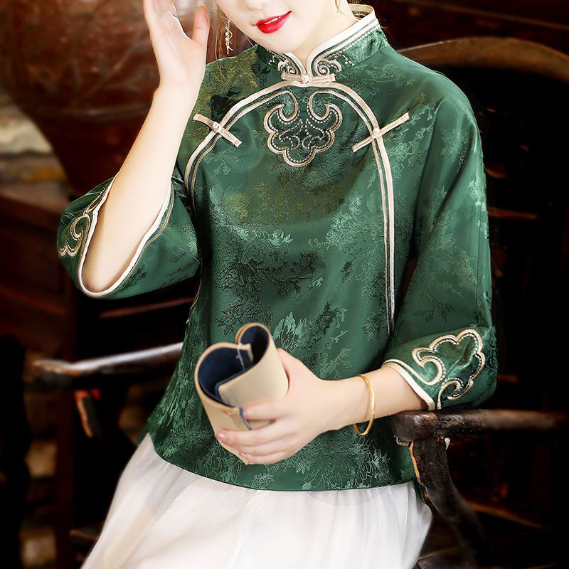 Ethnic Fashion Clothing - Camicia da donna ricamata in stile
