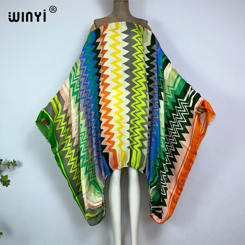 Kaftan Women Boho - WINYI donne Sexy un collo maxi
