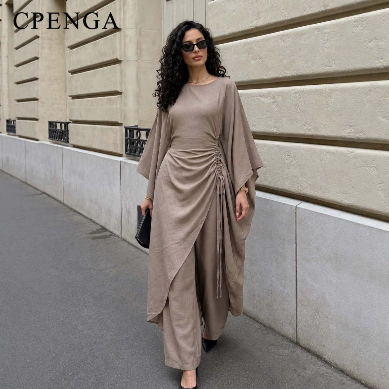 Abaya Modest Wear - Completo da 2 Pezzi per Donne