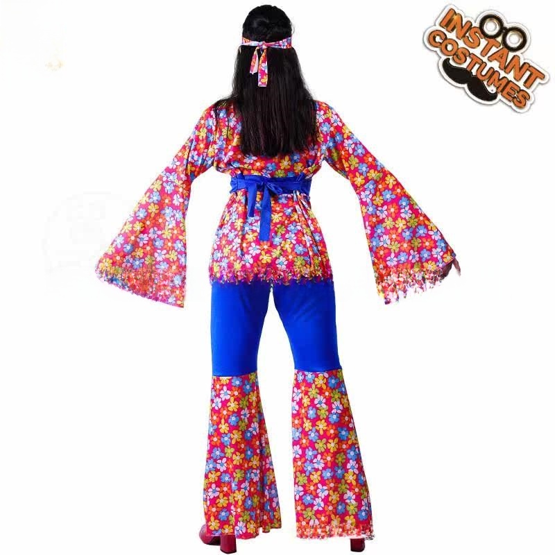 Ethnic Fashion Clothing - Costume da Donna con Grandi Fiori
