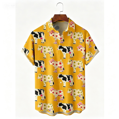 Ethnic Fashion Clothing - Camicia Hawaiana alla Moda con Motivi