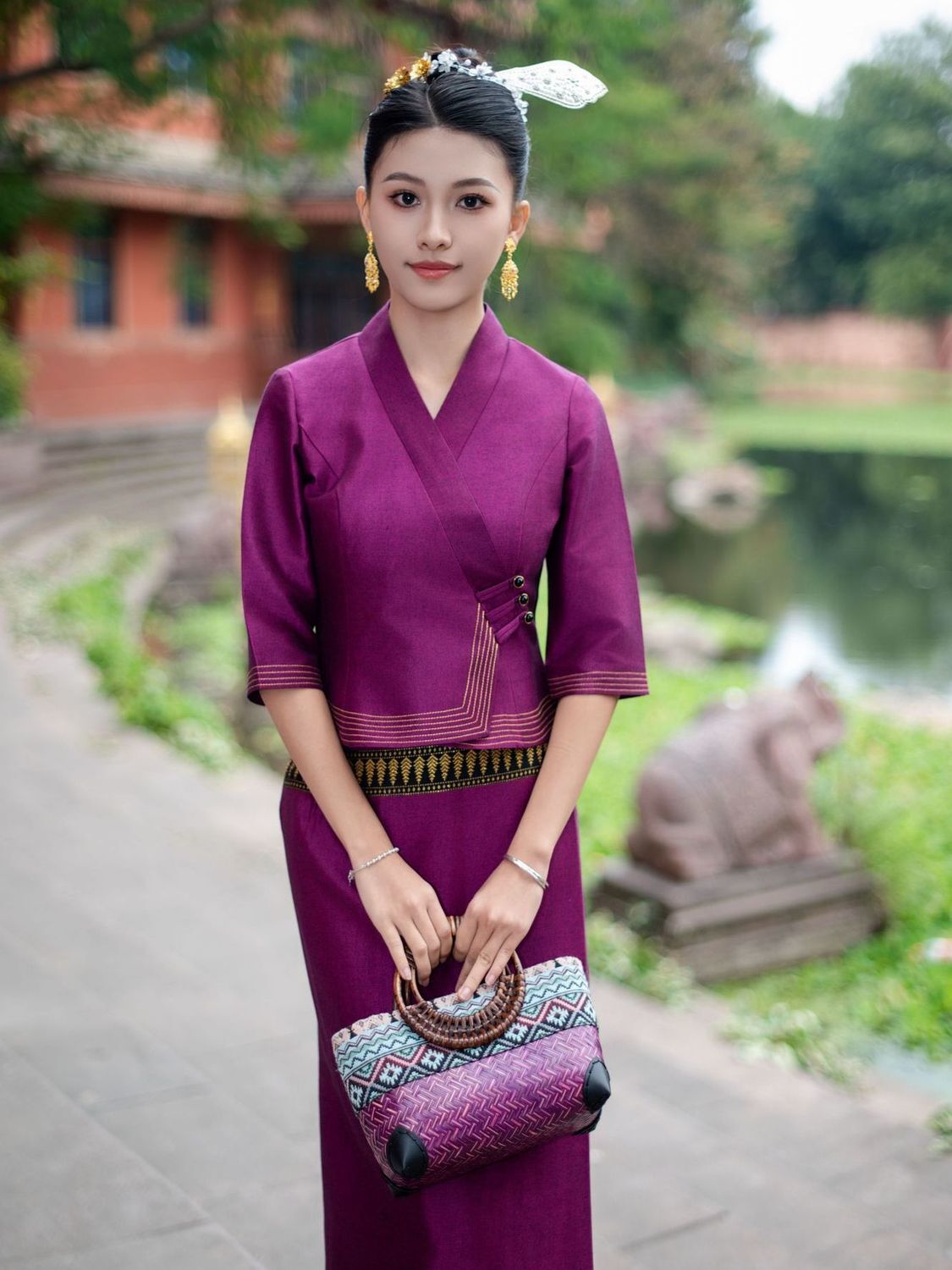 2 pezzi Thailandia Myanmar Gon - Batik Sarong Wrap recensione e prezzo