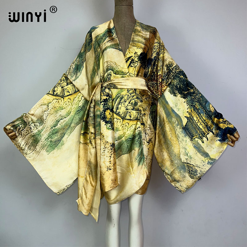 WINYI Africa kimono cinese pit - Kaftan Women Boho recensione e prezzo