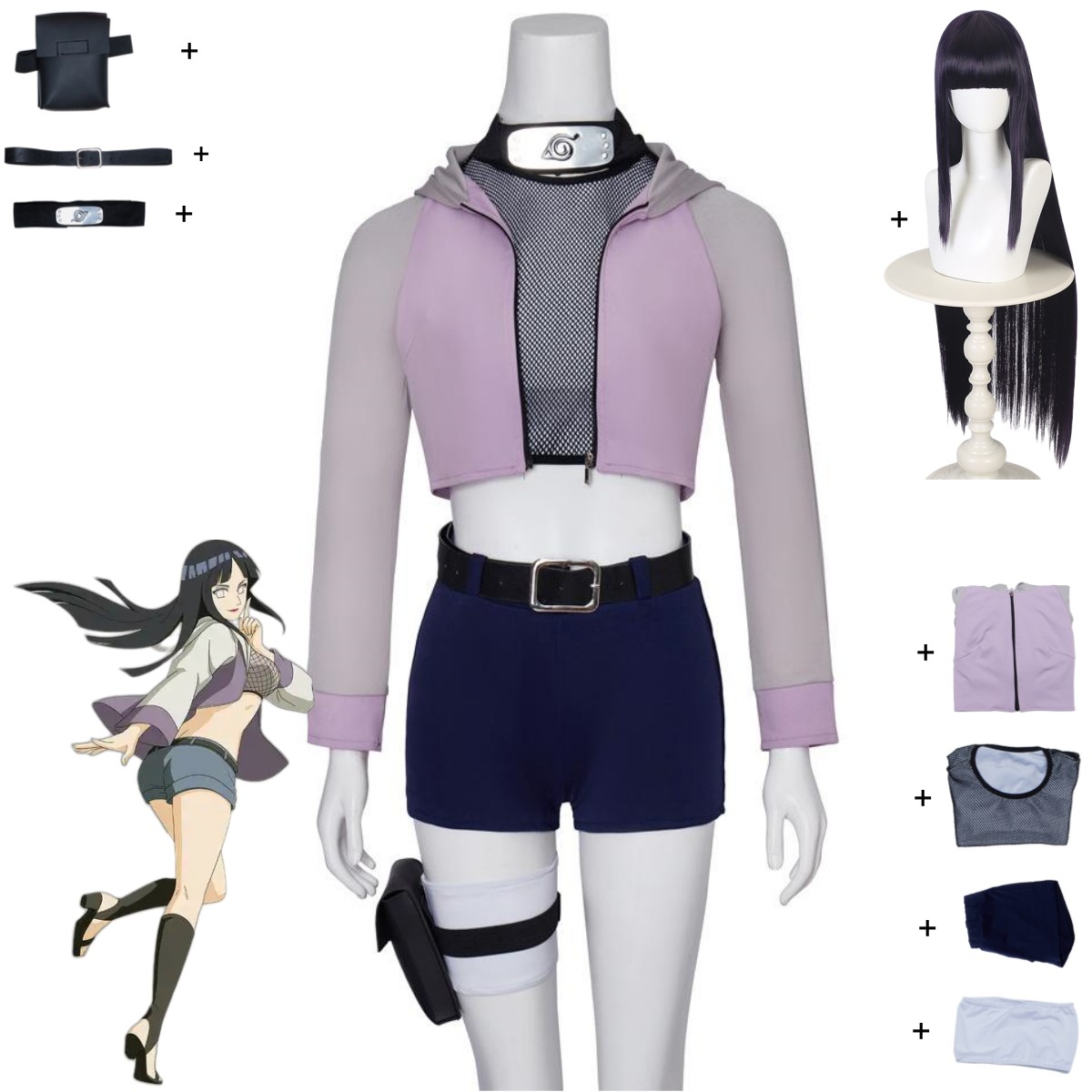 Anime Hyuga Hinata Costume Cos - Ethnic Outfit recensione e prezzo
