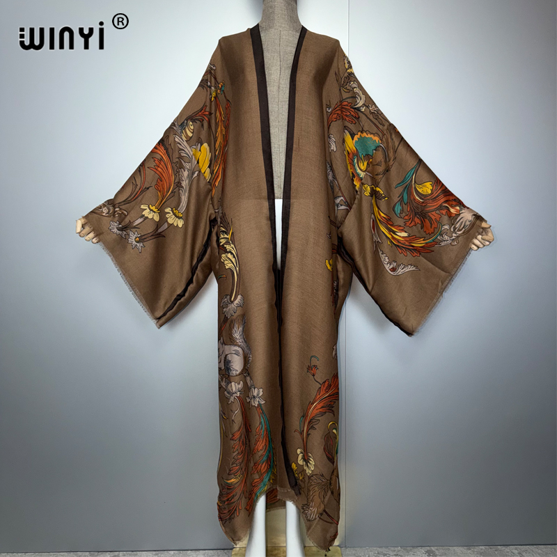 WINYI Abito lungo kimono boho  - Kaftan Women Boho recensione e prezzo